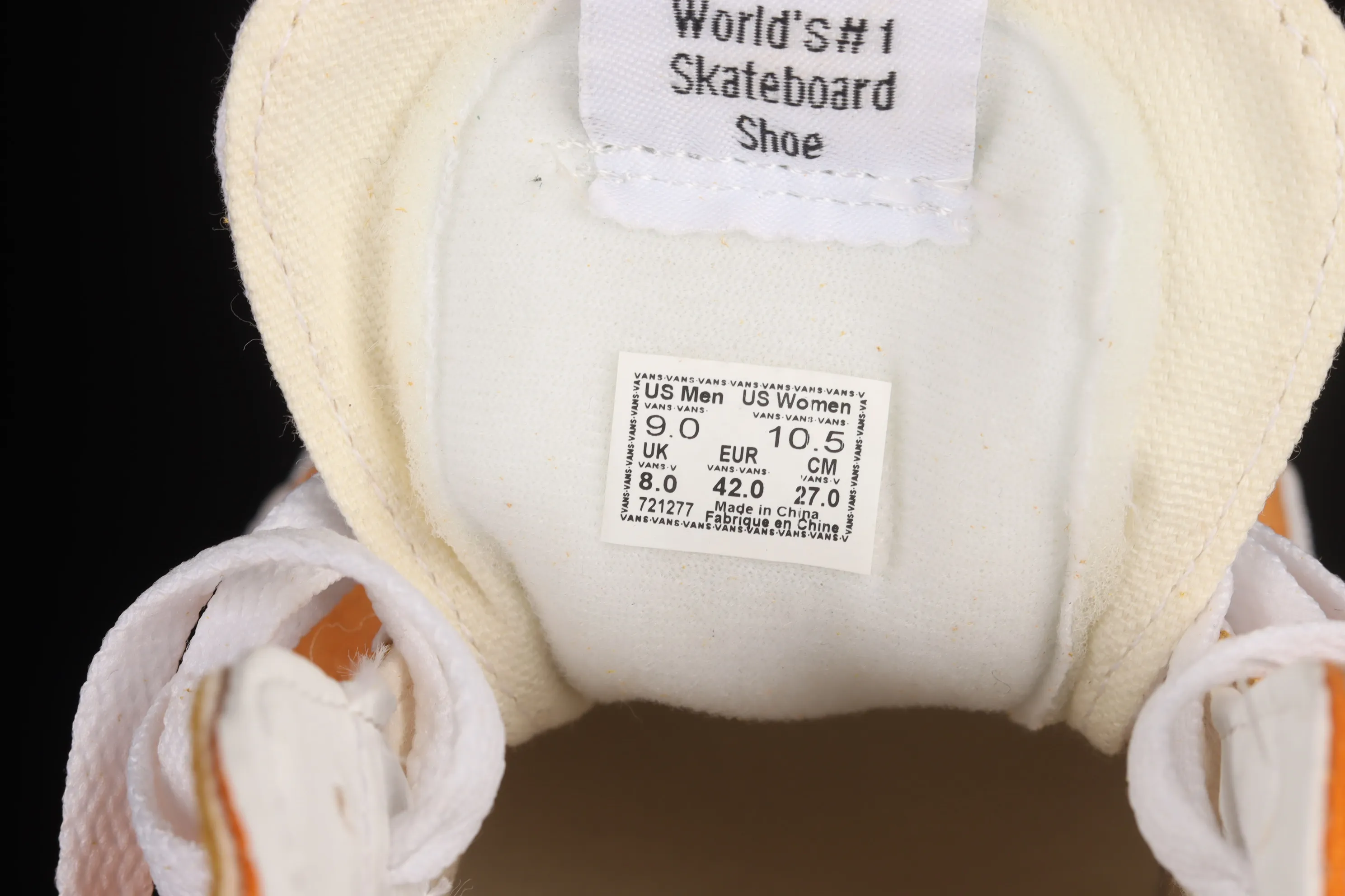All categories Vans Vans series Vans Mid Vans China Vans Sk8-Mid Vans 2022 spring new orange soda mid-top skateboard shoes VN0A3WM360C